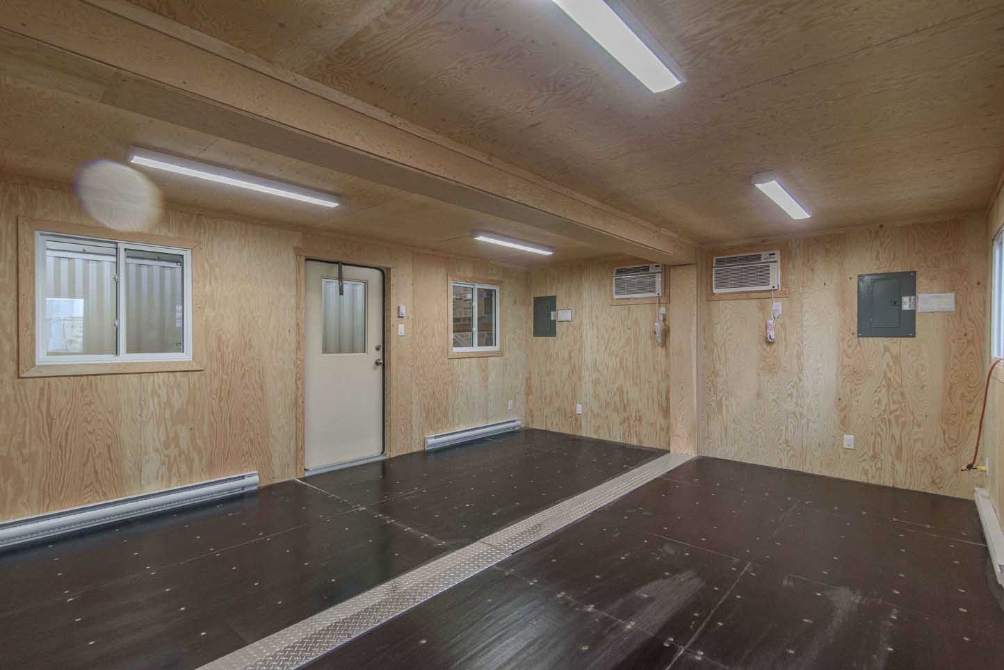 intérieur d'un conteneur