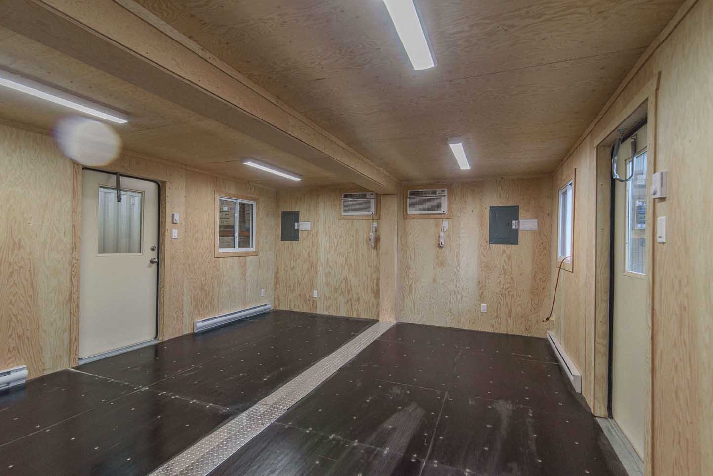 intérieur d'un conteneur