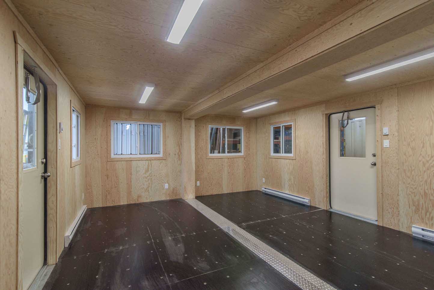 intérieur d'un conteneur