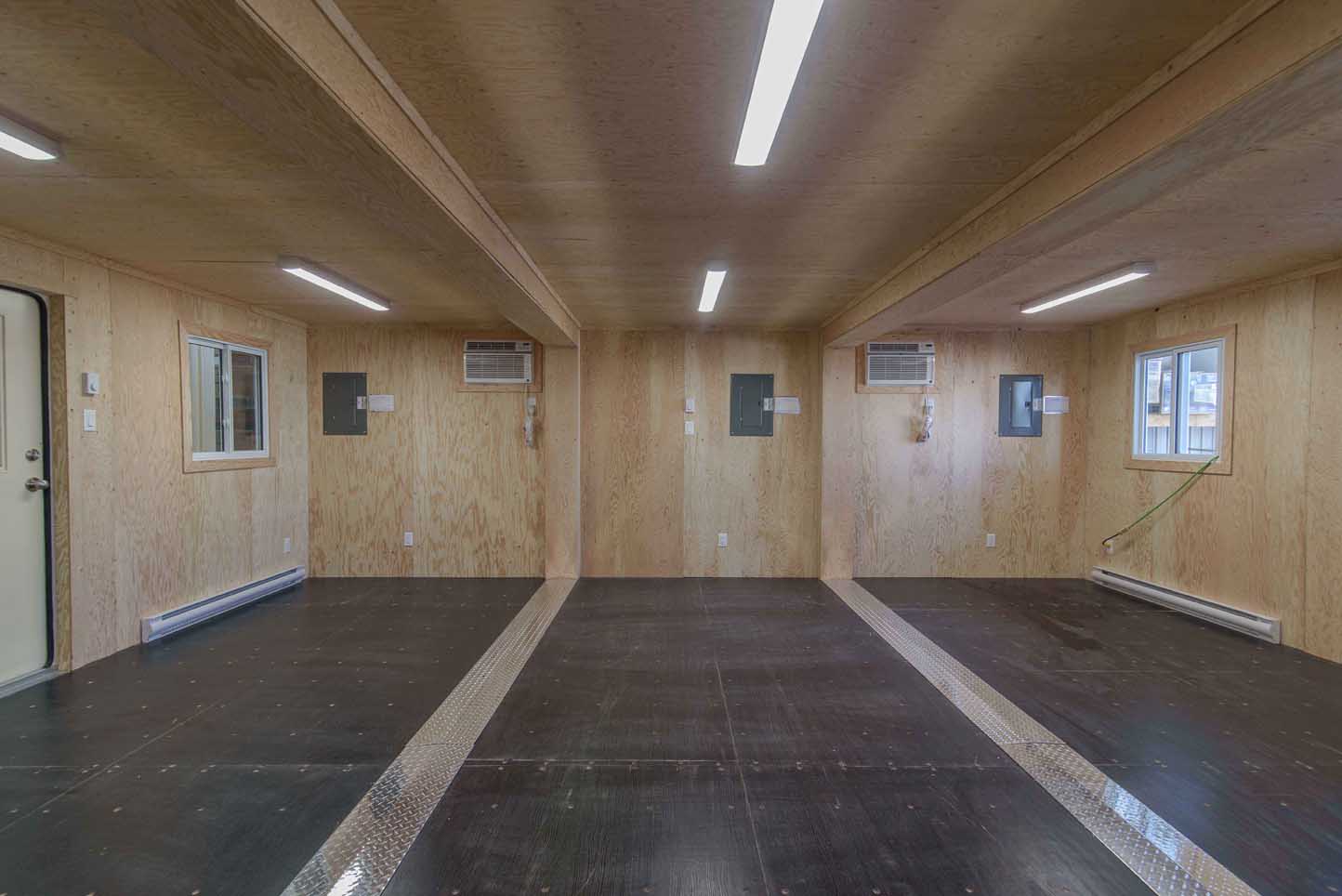 intérieur d'un conteneur