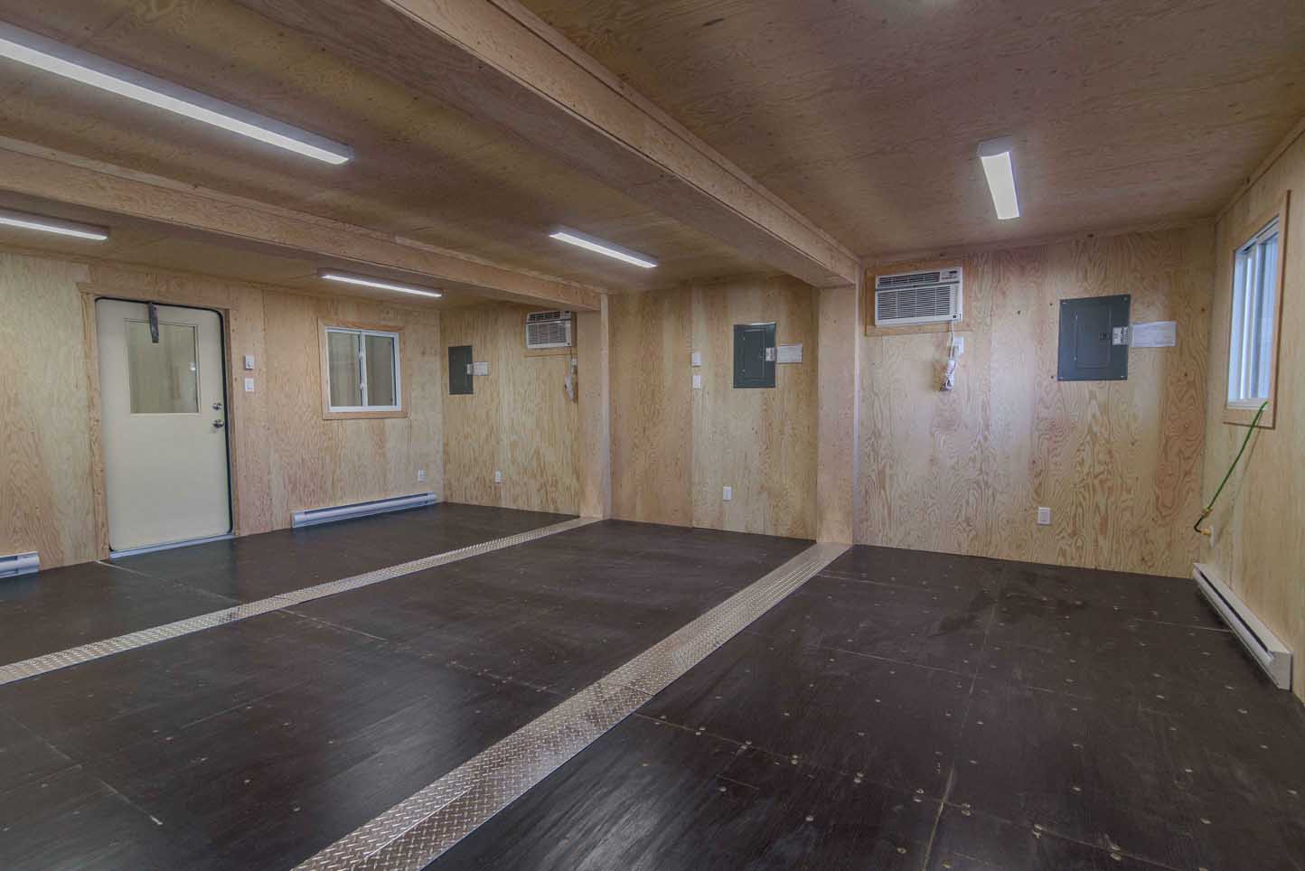 intérieur d'un conteneur