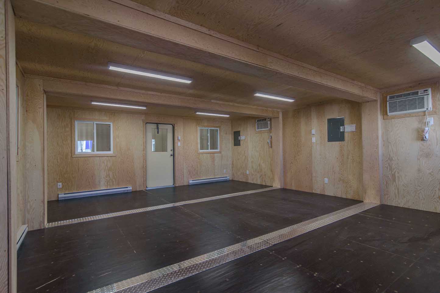 intérieur d'un conteneur