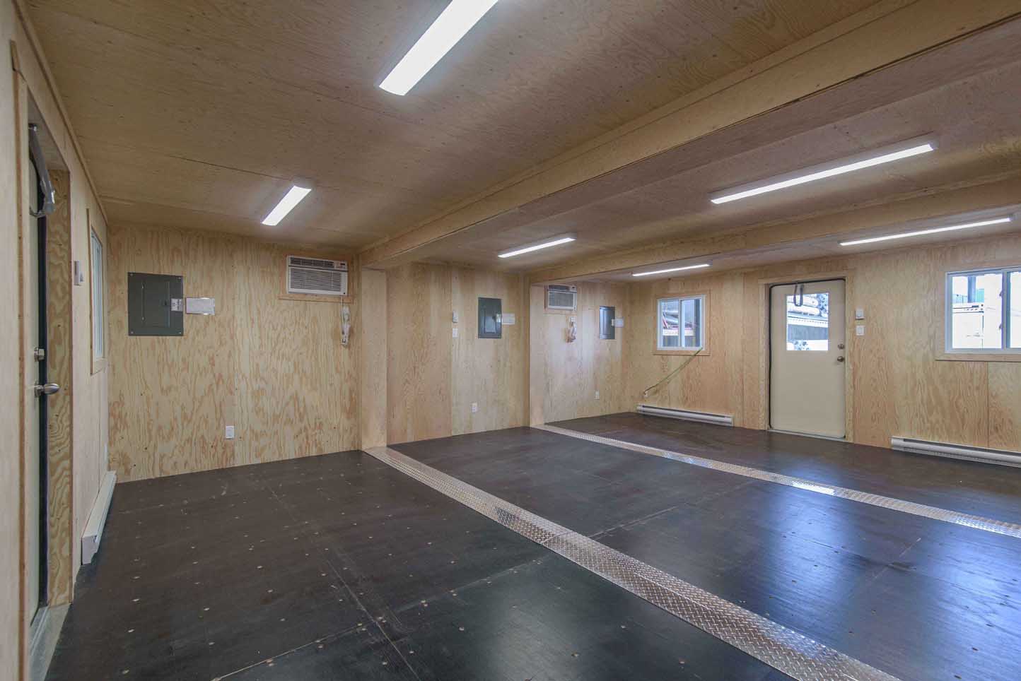 intérieur d'un conteneur