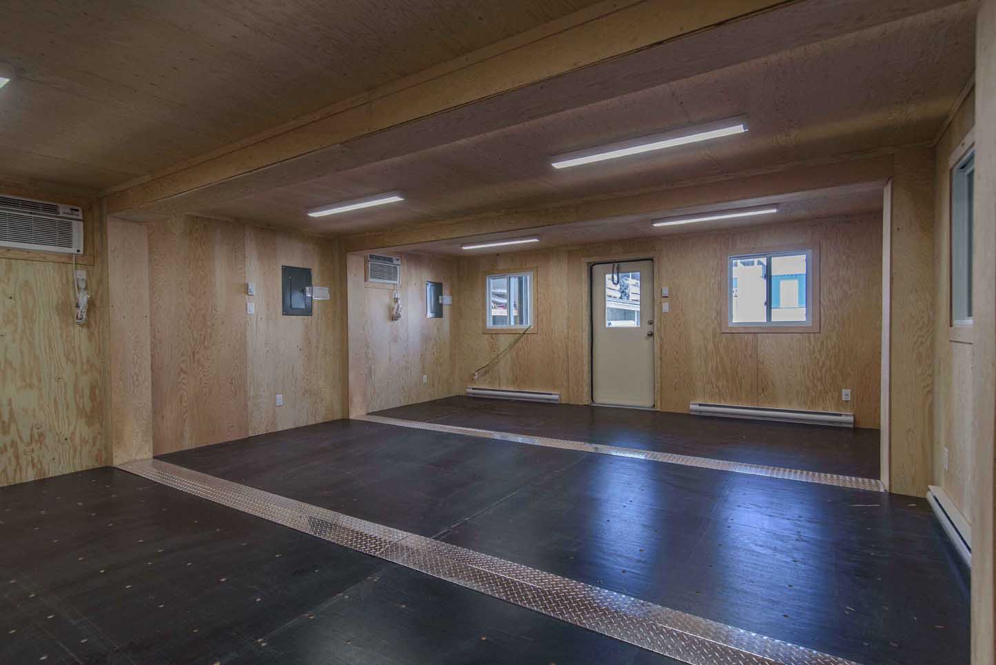 intérieur d'un conteneur