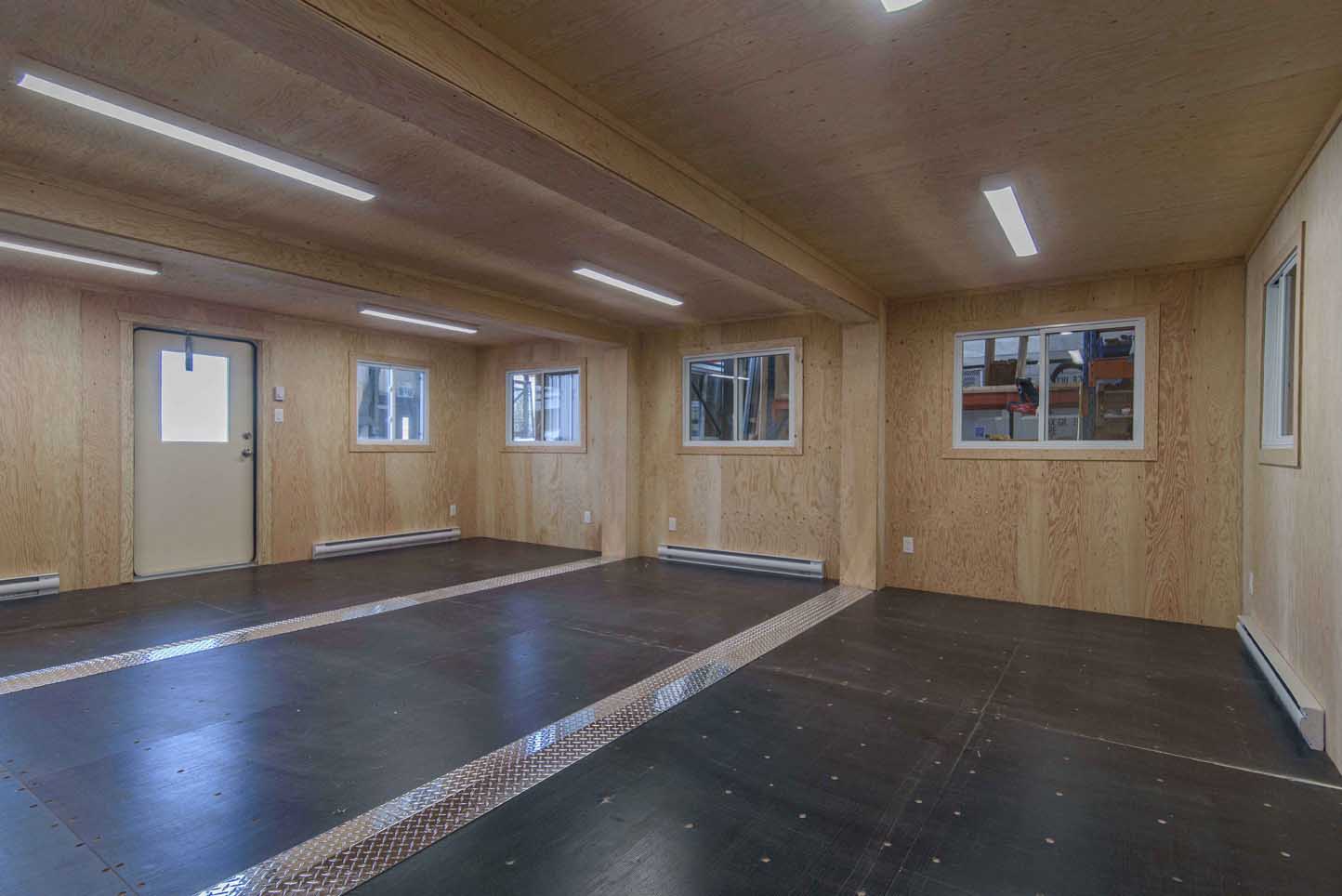 intérieur d'un conteneur