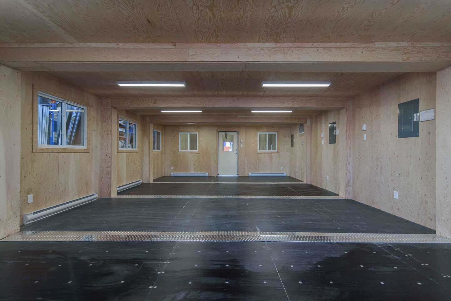 intérieur d'un conteneur