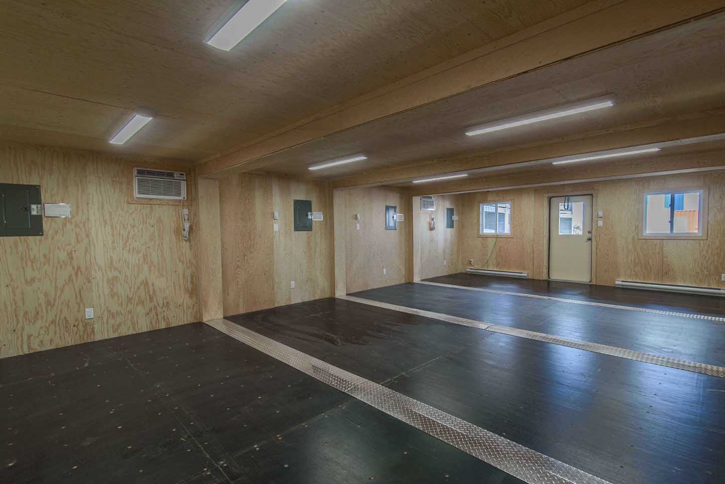 intérieur d'un conteneur