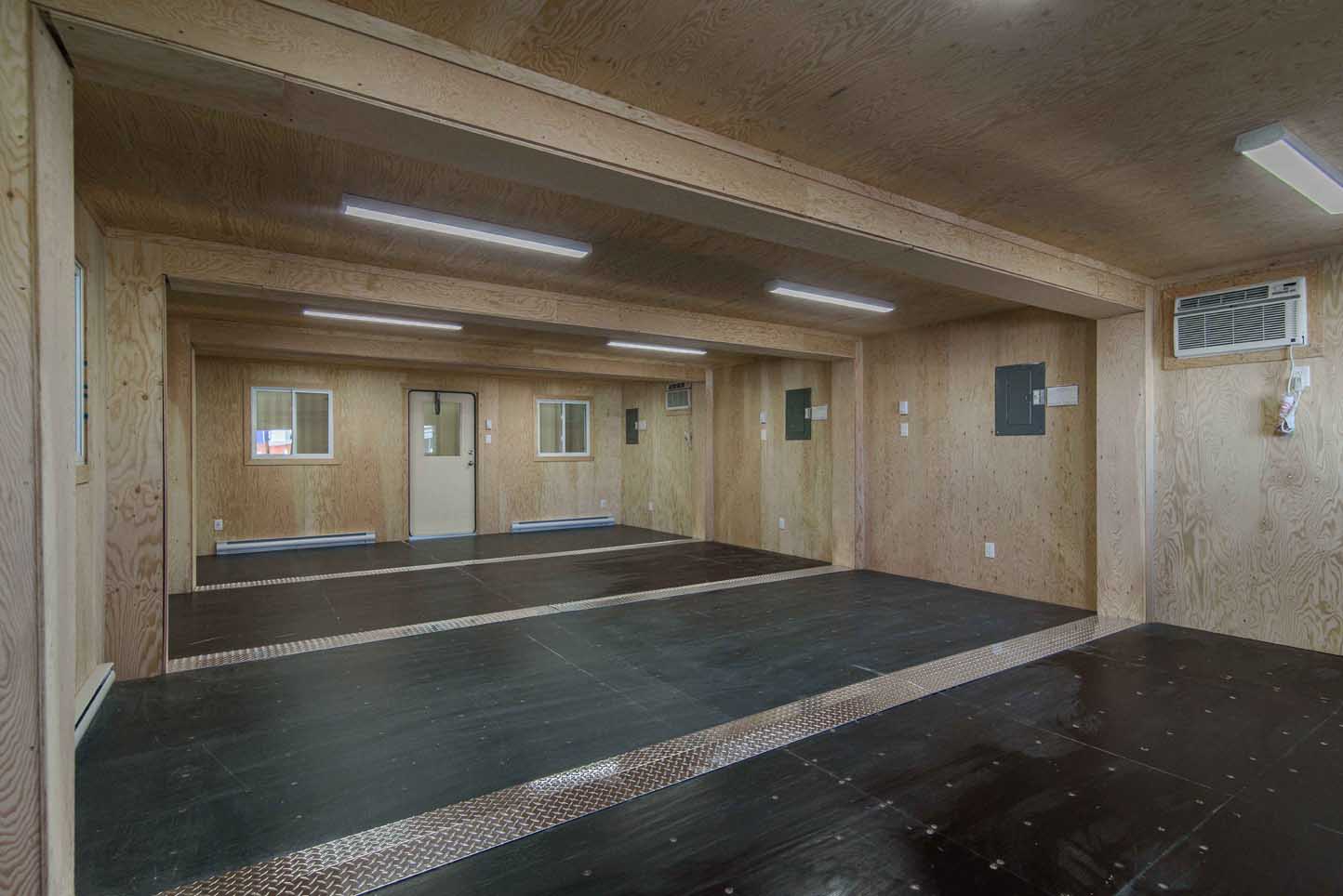 intérieur d'un conteneur