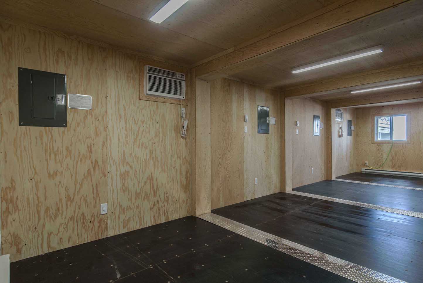 intérieur d'un conteneur