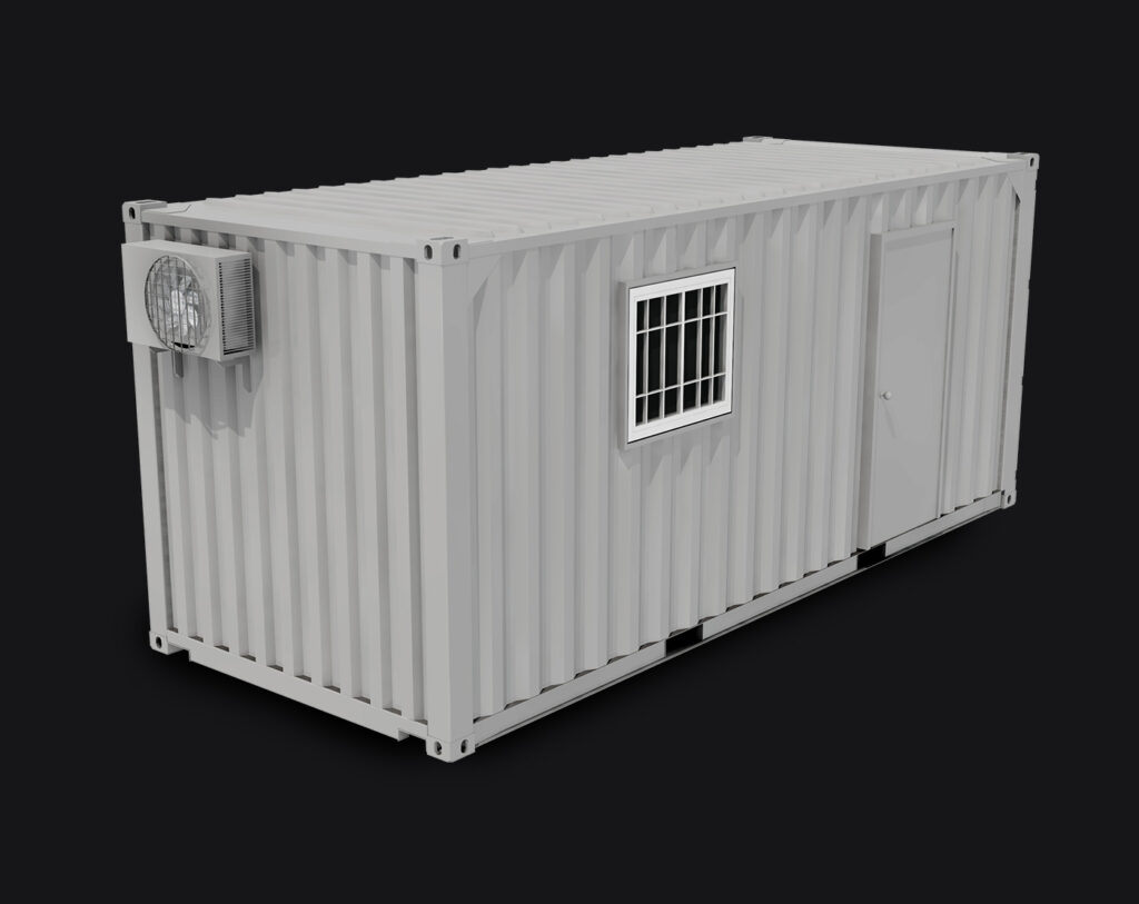 Conteneur espace bureau mobile