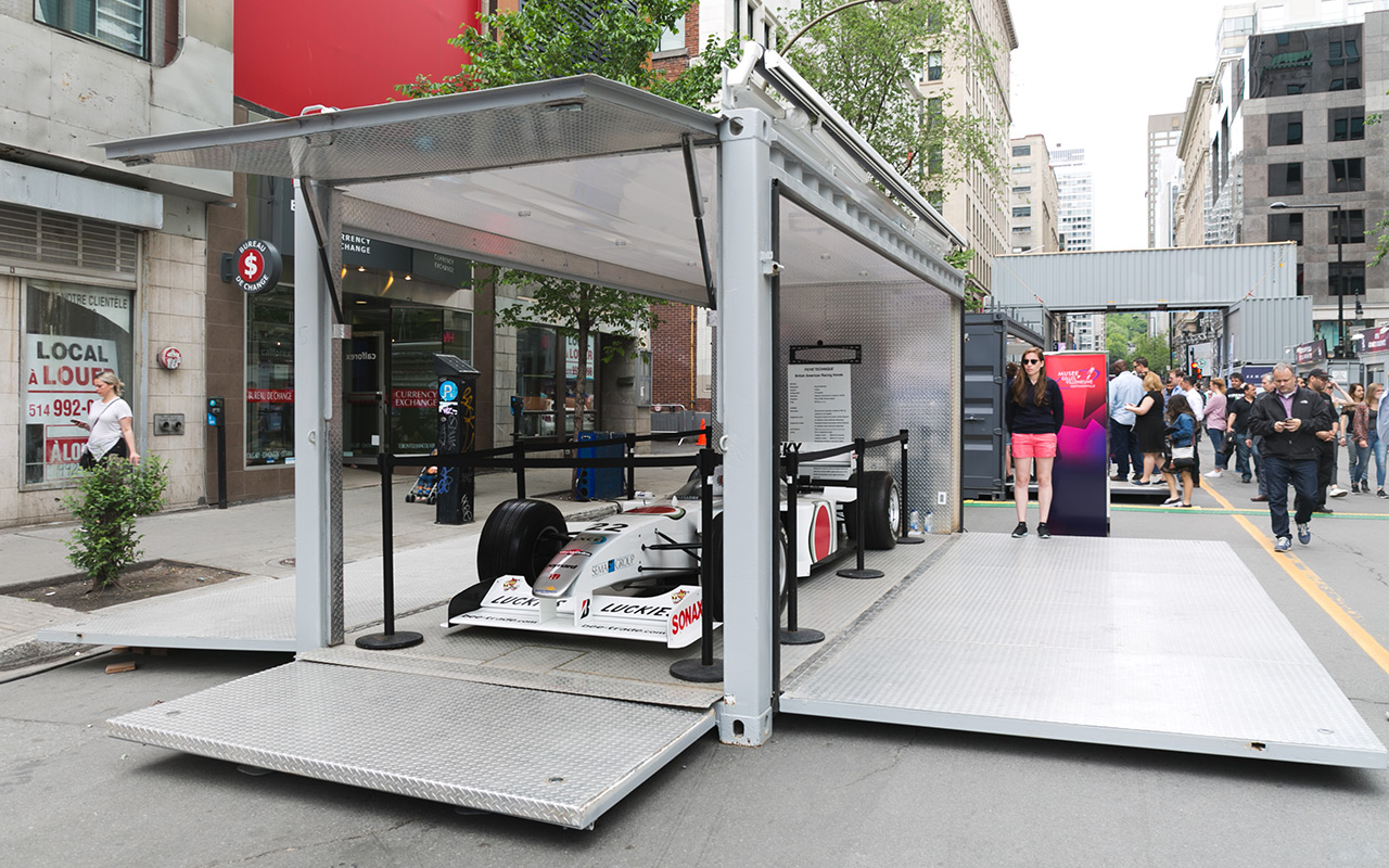 La place du 50e F1 2017 en conteneur papillon